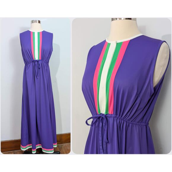 Penneys Gaymode 60s Maxi Nightgown - Picture 1 of 7
